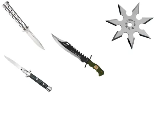 arme tranchante classées par arrêté